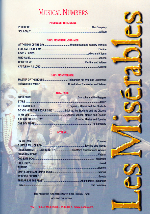 Musical Numbers